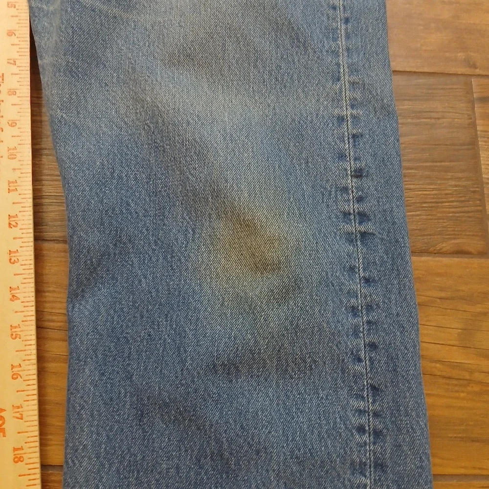 Vintage Levi's 501 Jeans Men 40x34 (FITS 36x30) Blue Button Fly Straight Leg Y2K